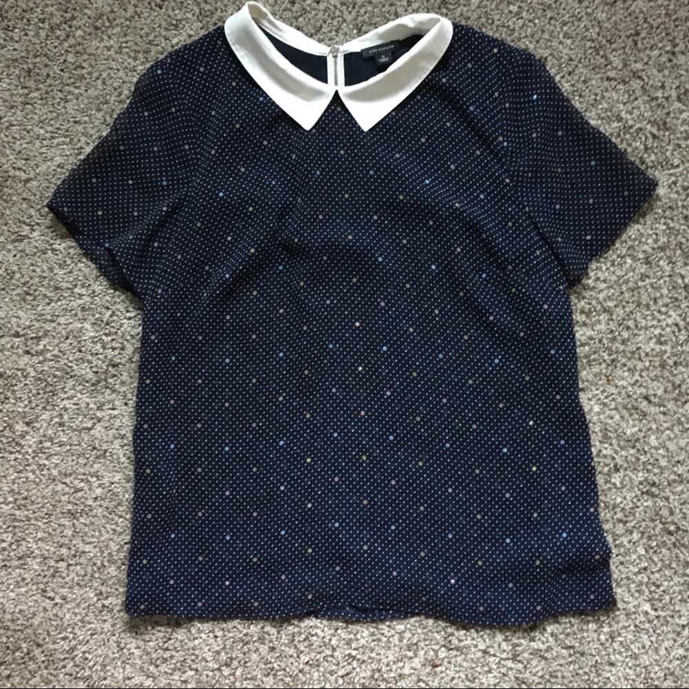 Ann Taylor Polka Dot Blouse